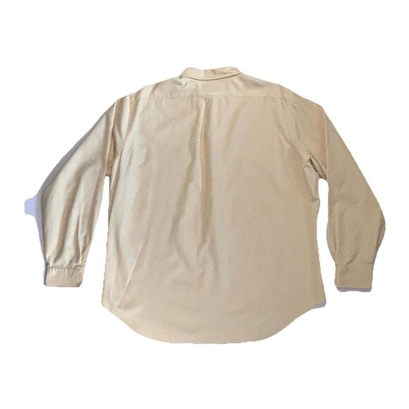 Ralph Lauren Button Down Mens XL Classic Fit Silk Blend Long Sleeve Yellow - Picture 12 of 16